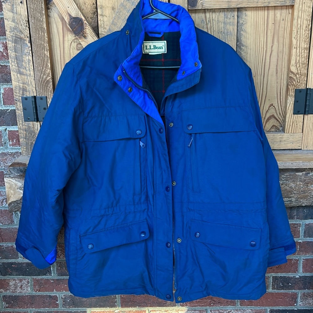 Vintage 90’s Blue LL Bean men’s heavy insulated coat size L